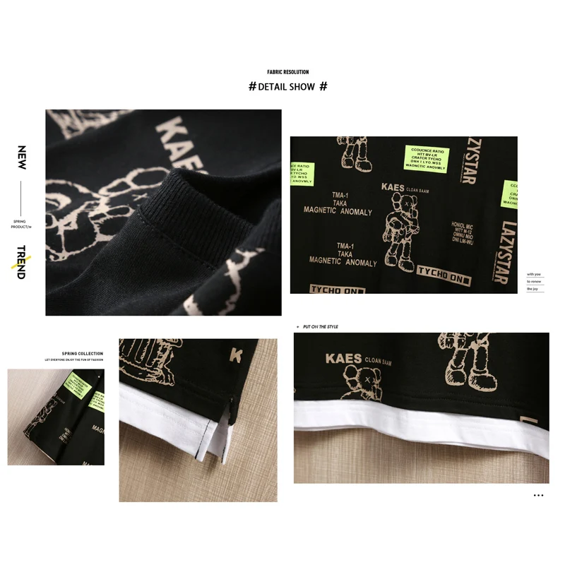 BROWON Summer Fashion T Shirt for Men Casual Pure Cotton Loose Half Sleeve Men T-shirt Fake Two Pieces Print Graphic T Shirts
BROWON Summer Fashion T Shirt for Men Casual Pure Cotton Loose Half Sleeve Men T-shirt Fake Two Pieces Print Graphic T Shirts