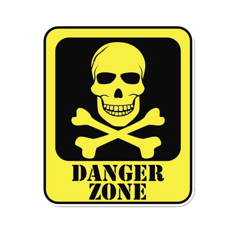W-1017 Creativity Danger Zone Skull Modeling Warning Car Stickers PVC Fashion Auto Window Bumper Sunscreen Waterproof Decals
W-1017 Creativity Danger Zone Skull Modeling Warning Car Stickers PVC Fashion Auto Window Bumper Sunscreen Waterproof Decals