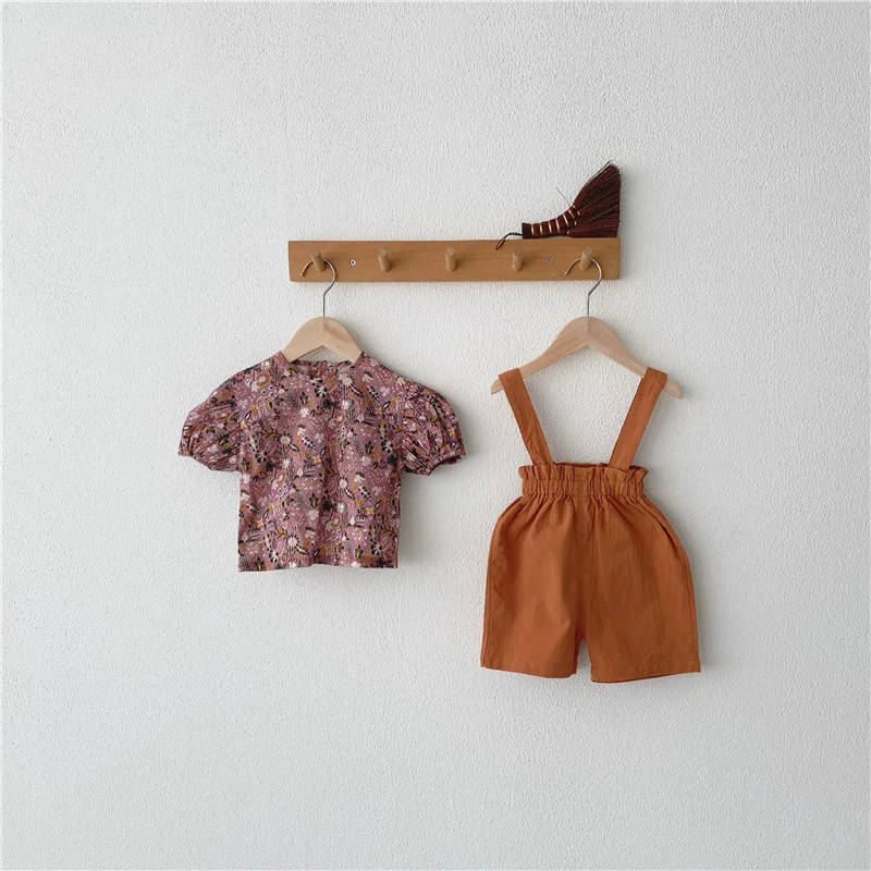 Summer 2021 Baby Clothing Set Toddler Girls Suit Vintage o Neck Tee Brown Shorts 2 Pcs Outfit
Summer 2021 Baby Clothing Set Toddler Girls Suit Vintage o Neck Tee Brown Shorts 2 Pcs Outfit