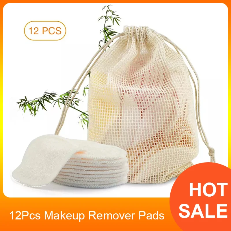 12Pcs Makeup Remover Pads Reusable Cotton Pads Make Up Facial Remover Bamboo Fiber Facial Skin Care Nursing Pads Skin Cleaning
12Pcs Makeup Remover Pads Reusable Cotton Pads Make Up Facial Remover Bamboo Fiber Facial Skin Care Nursing Pads Skin Cleaning