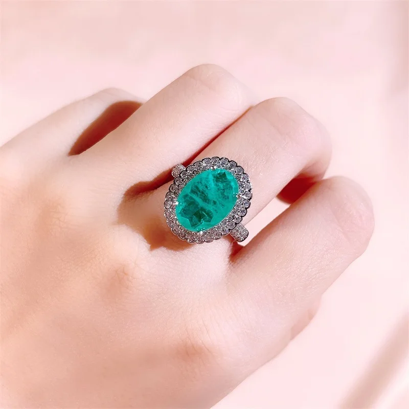 Bague Ringen Luxury Silver 925 Jewelry Gemstones Ring For Women Oval Palaiba round zircon Opening Resizable Party Gift Wholesale
Bague Ringen Luxury Silver 925 Jewelry Gemstones Ring For Women Oval Palaiba round zircon Opening Resizable Party Gift Wholesale