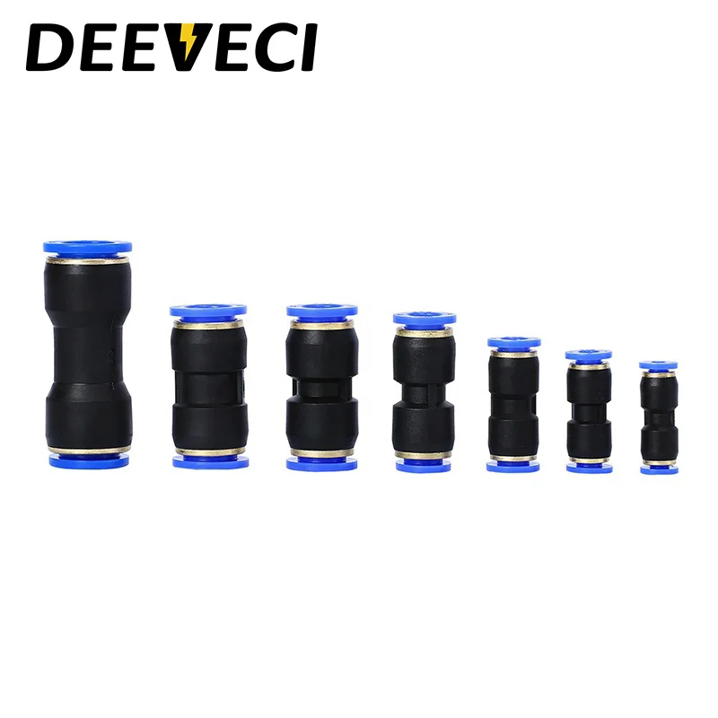 PU Series Push to Connect 4~12mm Plastic Quick Fitting Union Straight Pneumatic Air Tube Hose Connector
PU Series Push to Connect 4~12mm Plastic Quick Fitting Union Straight Pneumatic Air Tube Hose Connector