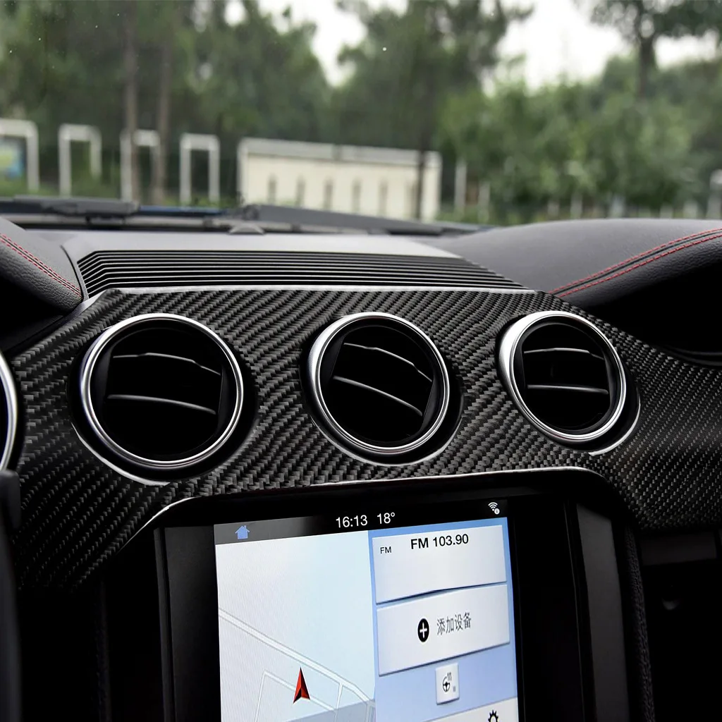 Наклейка из углеродного волокна для Ford Mustang GT панель приборной панели