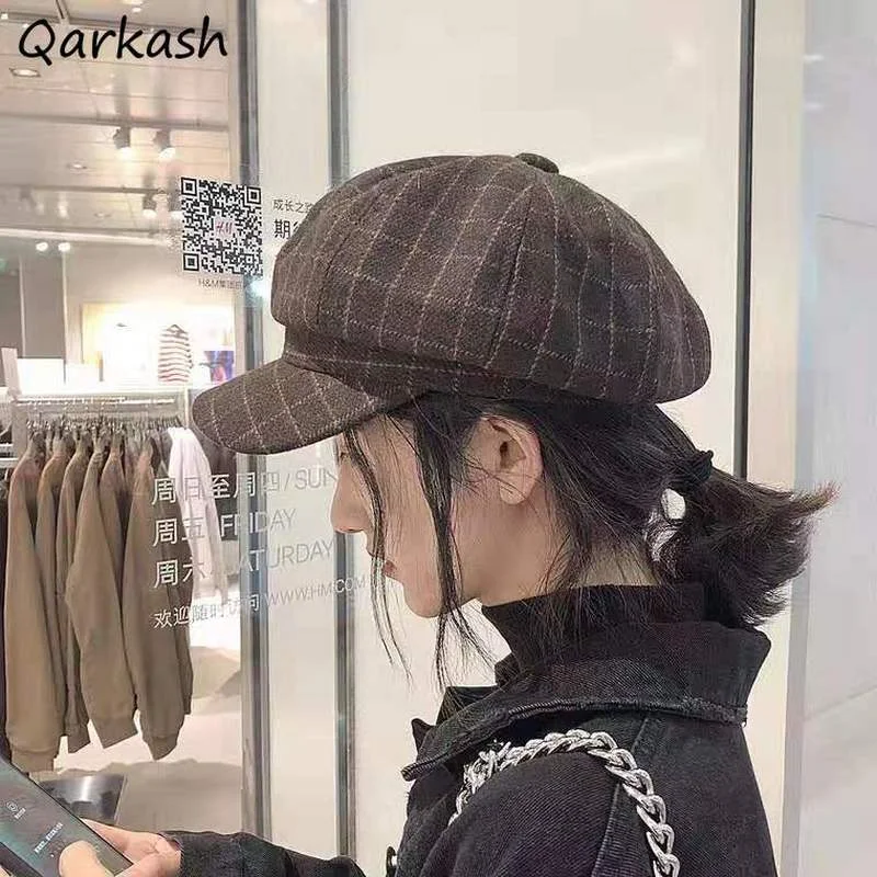 Berets Women Plaid Japan Style Vintage Autumn Fashion Ladies All-match Elegant Daily Leisure Decorate College Simple Classic Ins
Berets Women Plaid Japan Style Vintage Autumn Fashion Ladies All-match Elegant Daily Leisure Decorate College Simple Classic Ins