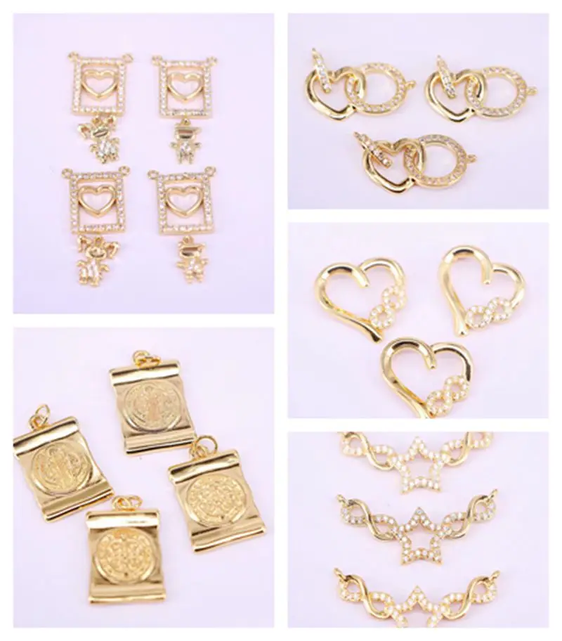 10Pcs crystal cz star /heart necklace pendant for women DIY handmade necklace jewelry Accessories making findings
10Pcs crystal cz star /heart necklace pendant for women DIY handmade necklace jewelry Accessories making findings