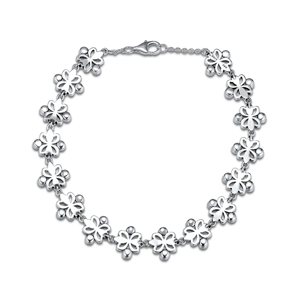 Retro 925 Sterling Silver Bracelet Plant Series Fine Jewelry Hollow Plum Bead Flower Bracelets for Women Elegant Gift 2021 New
Retro 925 Sterling Silver Bracelet Plant Series Fine Jewelry Hollow Plum Bead Flower Bracelets for Women Elegant Gift 2021 New
