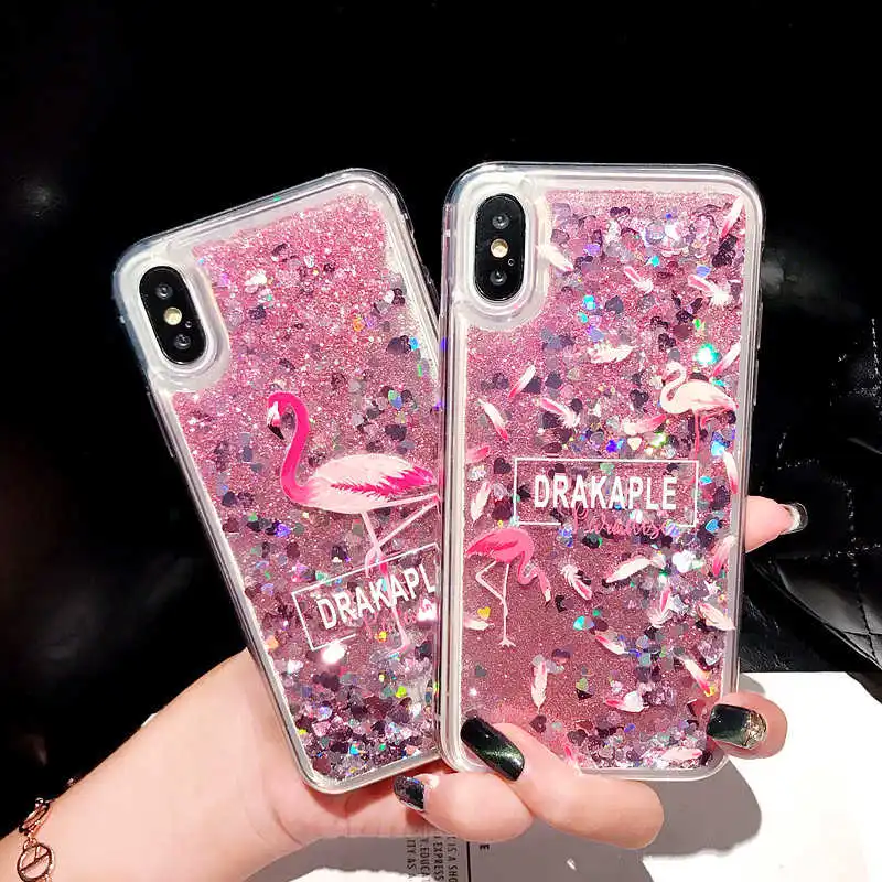Чехол для телефона с жидким динамическим сыпучим песком и блестками iphone 5 5S SE 6S 6 7 8
