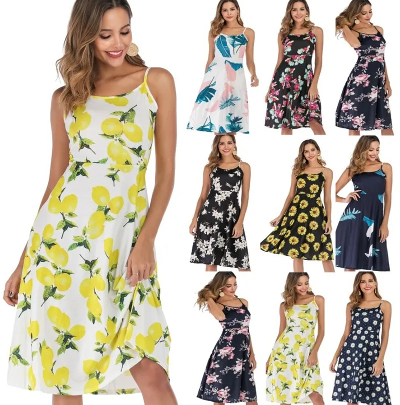 2021 New Spring Summer Dress Women Sling Print Big Swing Dress Vestido Feminino Vestido De Mujer Bodycon Dress Maxi Summer Dress
2021 New Spring Summer Dress Women Sling Print Big Swing Dress Vestido Feminino Vestido De Mujer Bodycon Dress Maxi Summer Dress