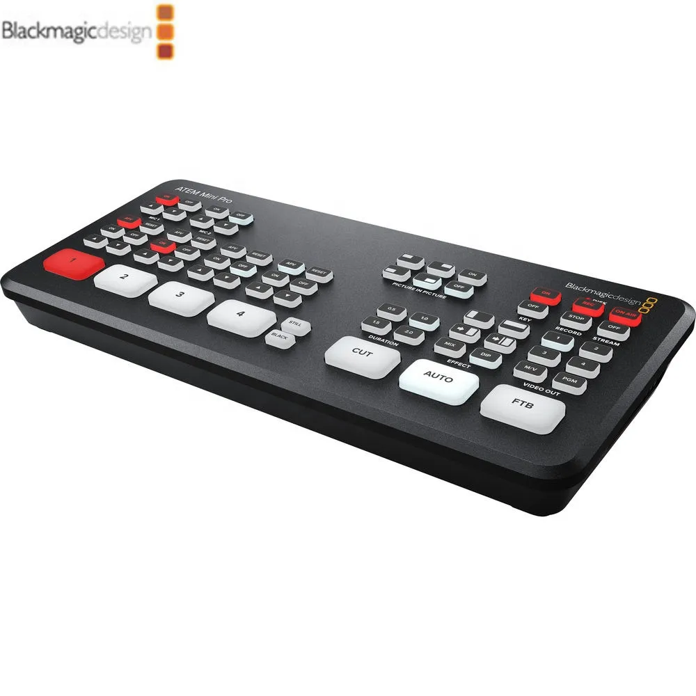 Blackmagic ATEM Mini Pro ISO HD-MI input output Live Stream Switcher Multi-view Recording New Features video switcher
Blackmagic ATEM Mini Pro ISO HD-MI input output Live Stream Switcher Multi-view Recording New Features video switcher