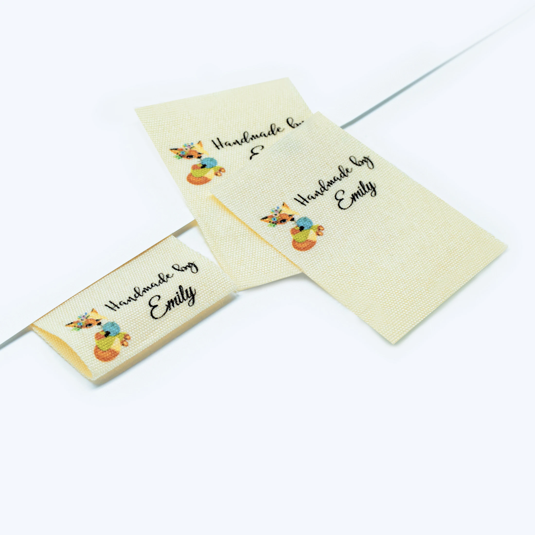 Sewing labels / Custom brand labels, Clothing labels, Sewing, Fabric 100% cotton, custom text (FR120)
Sewing labels / Custom brand labels, Clothing labels, Sewing, Fabric 100% cotton, custom text (FR120)