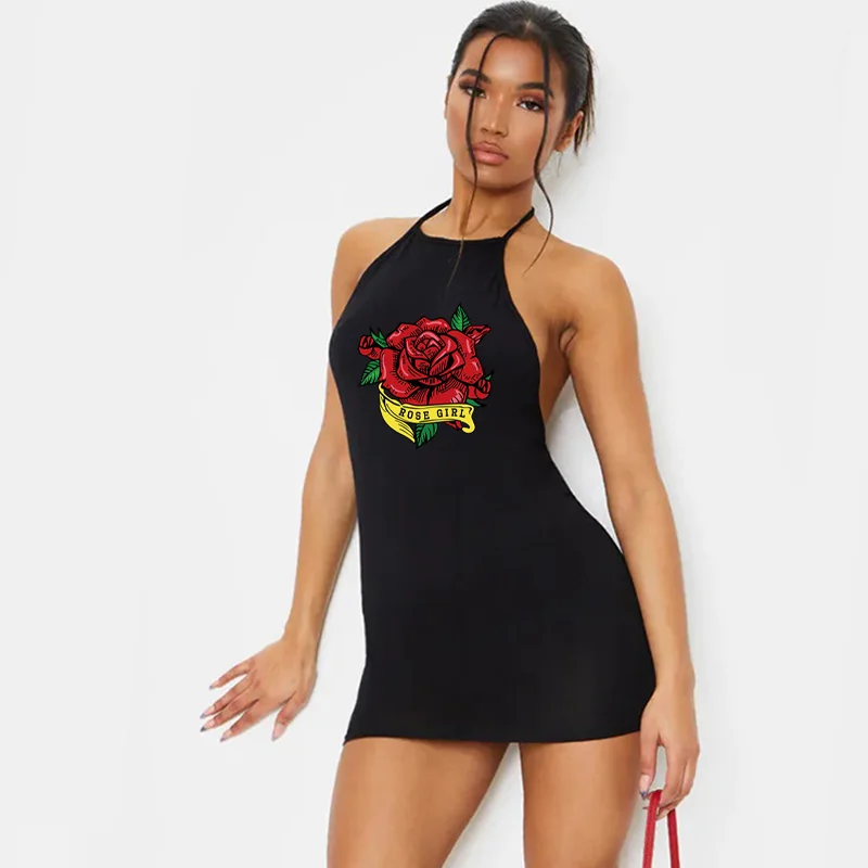 Solid Color Mini Dresses Vintage Rose Flower Printing Vest Short Dresses Beach Party Sexy Dress Club Vestidos Robe Casual 2021
Solid Color Mini Dresses Vintage Rose Flower Printing Vest Short Dresses Beach Party Sexy Dress Club Vestidos Robe Casual 2021