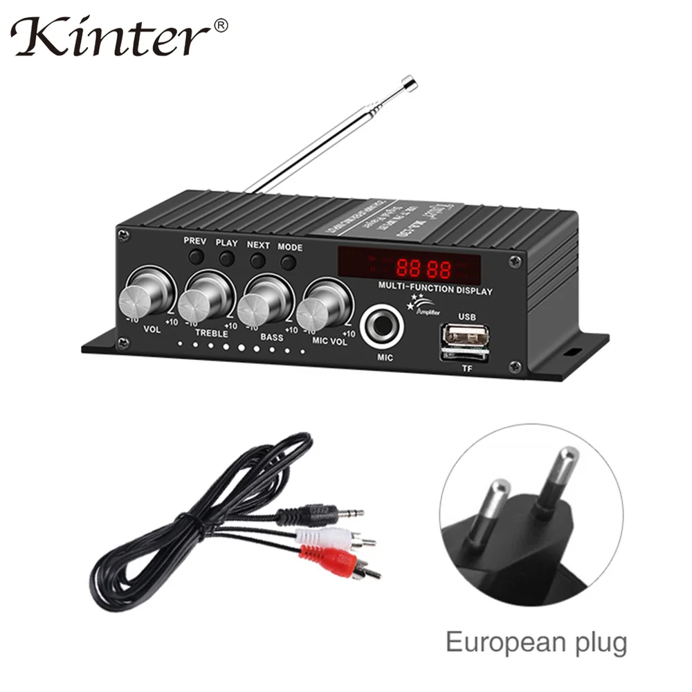 

Kinter HiFi Stereo Power Amplifier Class AB Speaker Audio Receiver Amp Car Mini Sound Subwoofer Amplificador Board Home Theater