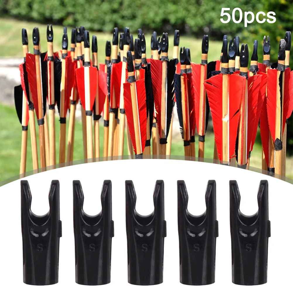 50pcs Plastic Arrow Pin Nocks Size S Suitable for 10-14 Strands Bowstring 6mm Arrows Bow Tails Replacement Archery Accessories
50pcs Plastic Arrow Pin Nocks Size S Suitable for 10-14 Strands Bowstring 6mm Arrows Bow Tails Replacement Archery Accessories