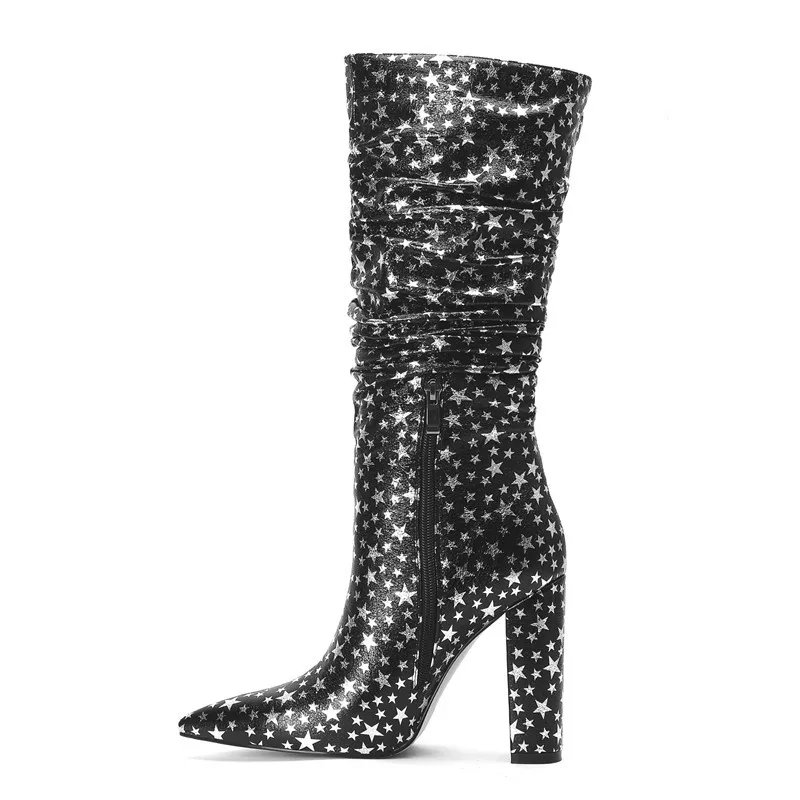 Show gold silver high leather boots women's shoes large women's boots women's knee length boots solid color
Show gold silver high leather boots women's shoes large women's boots women's knee length boots solid color