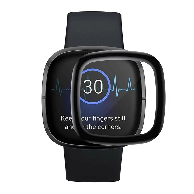 3D полное покрытие Экран протектор для Fitbit Versa версия 1 2 3 ремешок Smart Watch Защитная