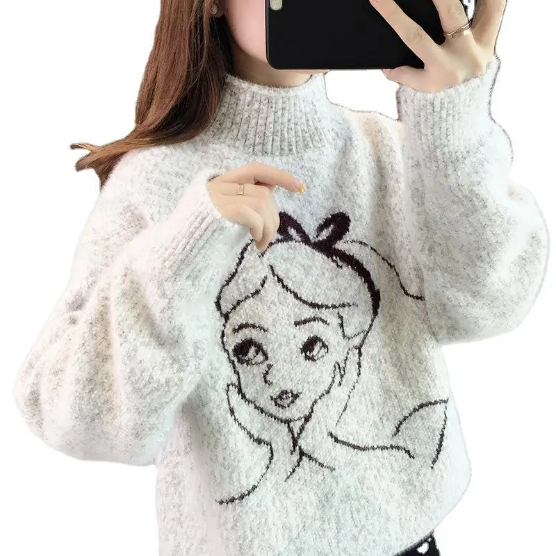 Autumn 2020 nian New Ladies Turtleneck Sweaters Women's Clothing Loose Outer Wear Pullover Lazy Autumn and Winter Sweater
Autumn 2020 nian New Ladies Turtleneck Sweaters Women's Clothing Loose Outer Wear Pullover Lazy Autumn and Winter Sweater