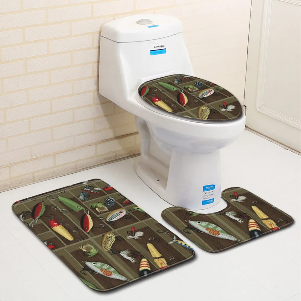 Toilet Seat Cover Water Absorption 3Pcs Set Carpets Modern Decoration Home Bathroom Anti-Slip Floor Mats Printing Pattern Rug
Toilet Seat Cover Water Absorption 3Pcs Set Carpets Modern Decoration Home Bathroom Anti-Slip Floor Mats Printing Pattern Rug