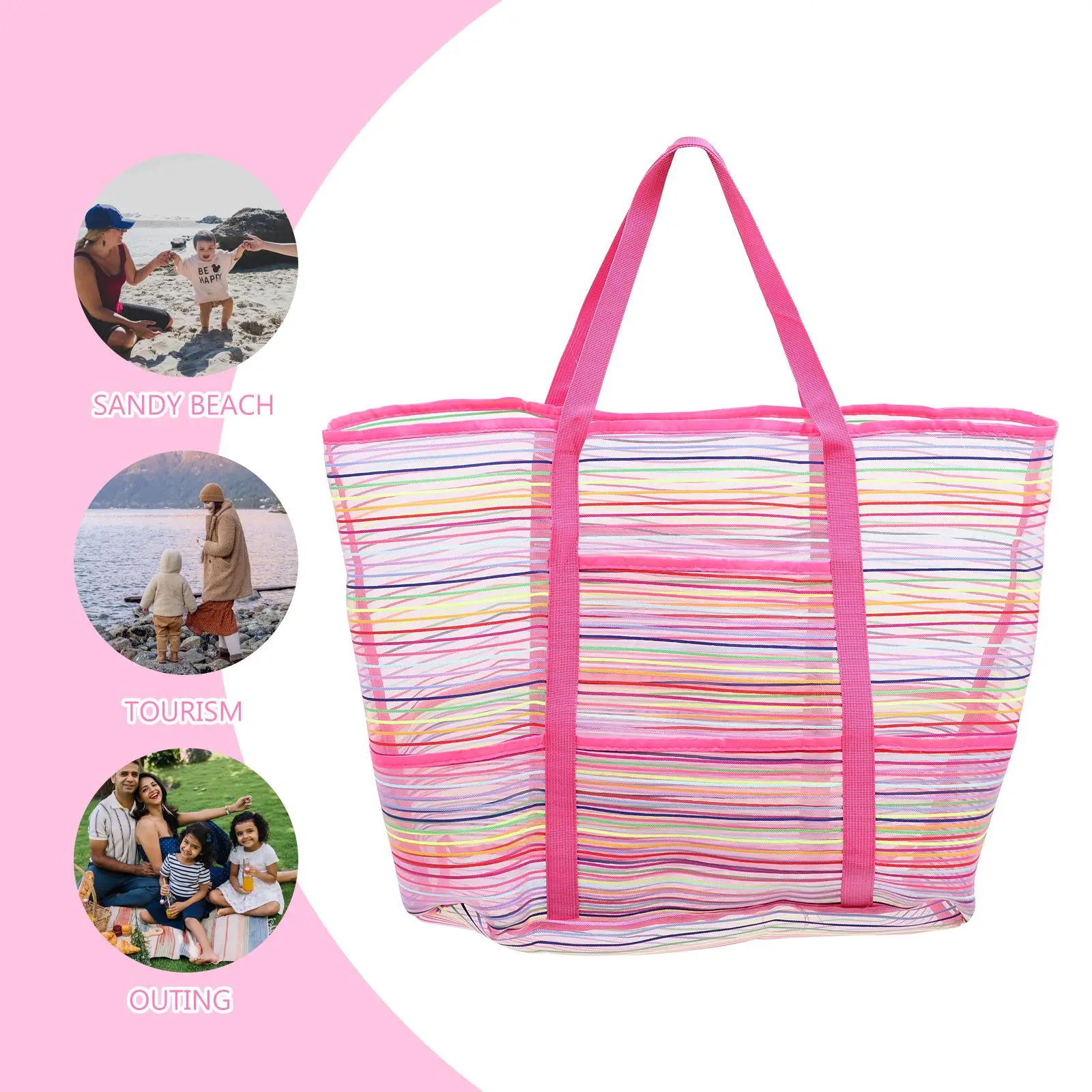 2pcs Colorful Beach Toys Bags Seashell Storage Pouches Washing Storage Bags
2pcs Colorful Beach Toys Bags Seashell Storage Pouches Washing Storage Bags