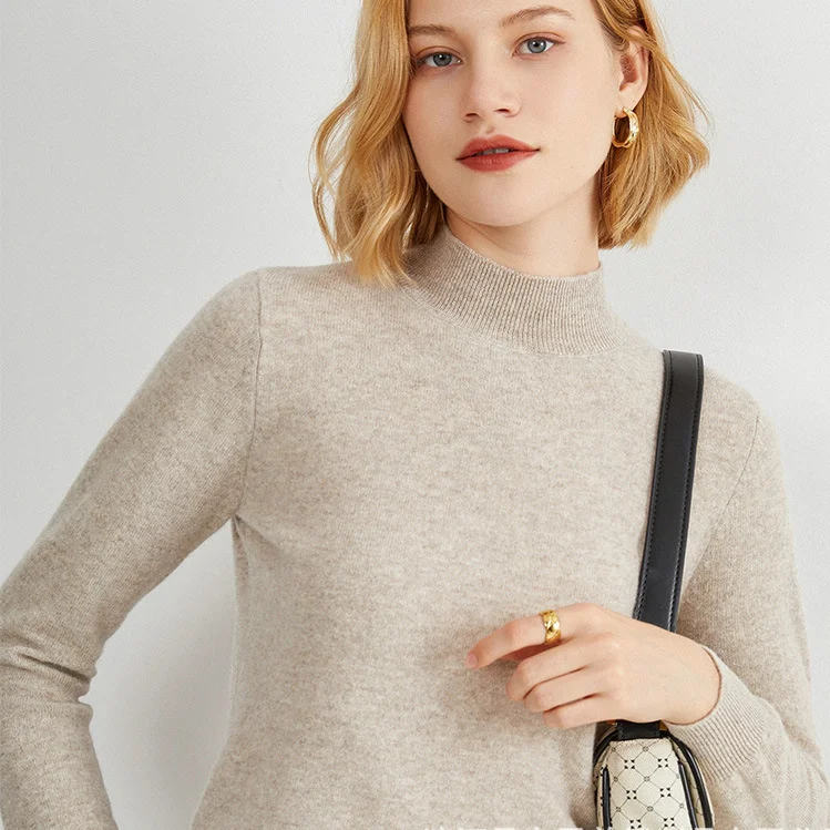 Осень-зима 2021, новый свитер, Женский Однотонный свитер с полувысоким воротником, пуловер, Женская Большая упаковка 
Осень-зима 2021, новый свитер, Женский Однотонный свитер с полувысоким воротником, пуловер, Женская Большая упаковка