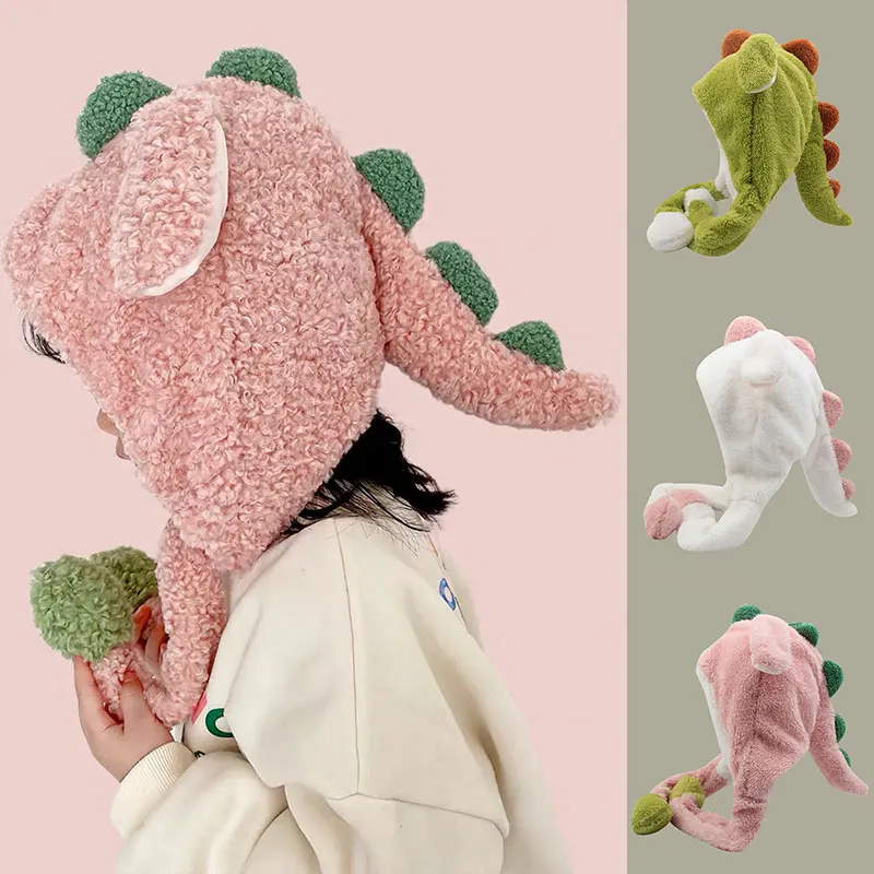 Lovely Funny Moving Dinosaur Shaped Plush Hat Role-playing Cute Moving Ears Up Cartoon Warm Ear Protection Cold-proof Cap
Lovely Funny Moving Dinosaur Shaped Plush Hat Role-playing Cute Moving Ears Up Cartoon Warm Ear Protection Cold-proof Cap