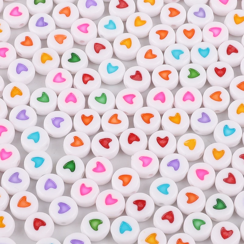 100Pcs/Lot 4*7MM Heart Alphabet Letter Round Acrylic Beads For DIY Jewelry Making Handmade Bracelet Charms Bead
100Pcs/Lot 4*7MM Heart Alphabet Letter Round Acrylic Beads For DIY Jewelry Making Handmade Bracelet Charms Bead