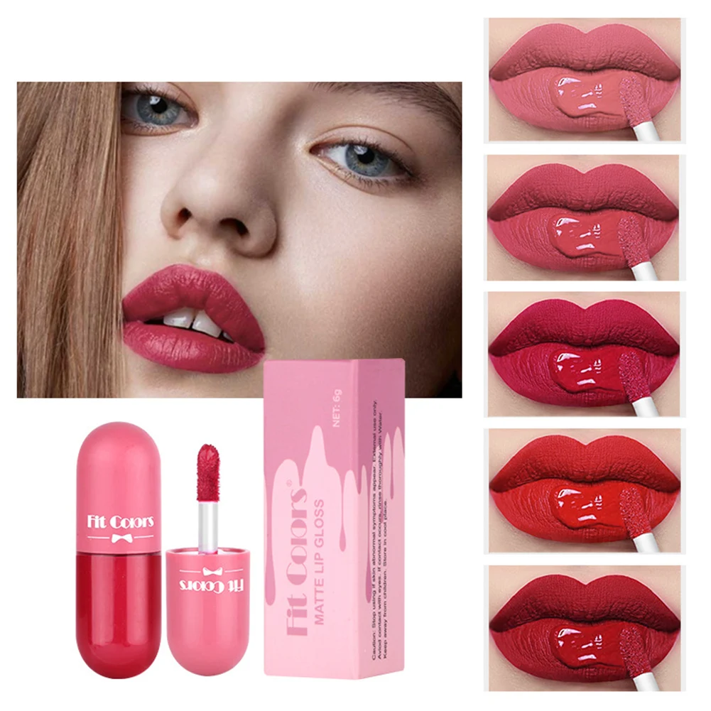 Matte Liquid Lipstick Mini Capsule Lip Gloss Waterproof Long Lasting Lip Tint for Party Club Date Lip Makeup for Women Shipping
Matte Liquid Lipstick Mini Capsule Lip Gloss Waterproof Long Lasting Lip Tint for Party Club Date Lip Makeup for Women Shipping