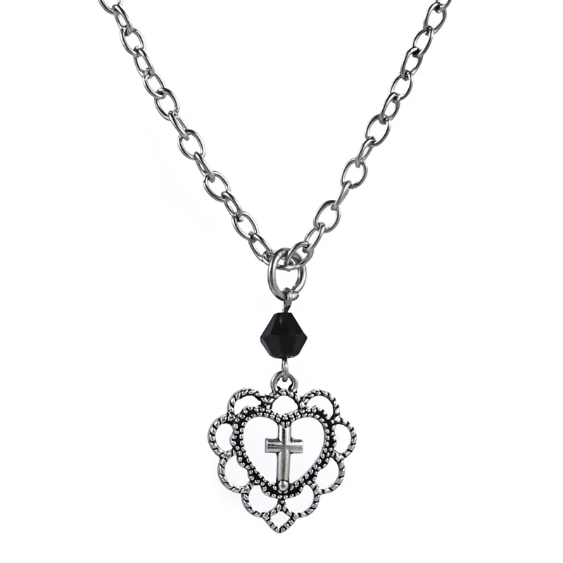 Punk Style Hollow Heart Cross Pendant Necklace Religion Dark Art Goth Jewellery Necklaces For Women Rock Metal Gifts
Punk Style Hollow Heart Cross Pendant Necklace Religion Dark Art Goth Jewellery Necklaces For Women Rock Metal Gifts