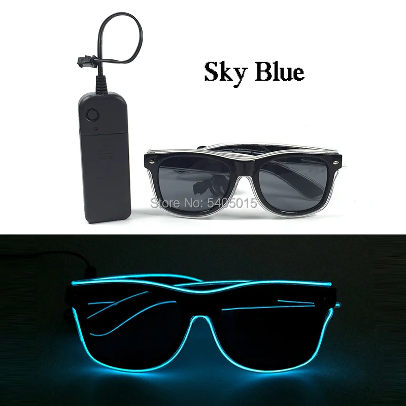 Hot Sale El Wire Glasses Glow in Dark Nightclub DJ Bright Light Party Glasses Light Up Party Favors LED Flashing Glasses
Hot Sale El Wire Glasses Glow in Dark Nightclub DJ Bright Light Party Glasses Light Up Party Favors LED Flashing Glasses