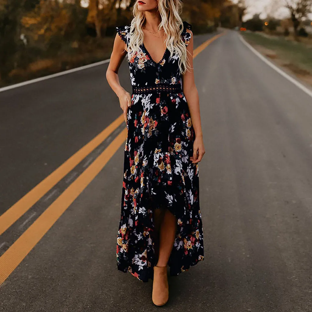 56# 2021 Summer Dress Women Floral Print Sexy Deep V Neck White Dress Backless Asymmertrical Lace Dress Ladies vestido de mujer
56# 2021 Summer Dress Women Floral Print Sexy Deep V Neck White Dress Backless Asymmertrical Lace Dress Ladies vestido de mujer