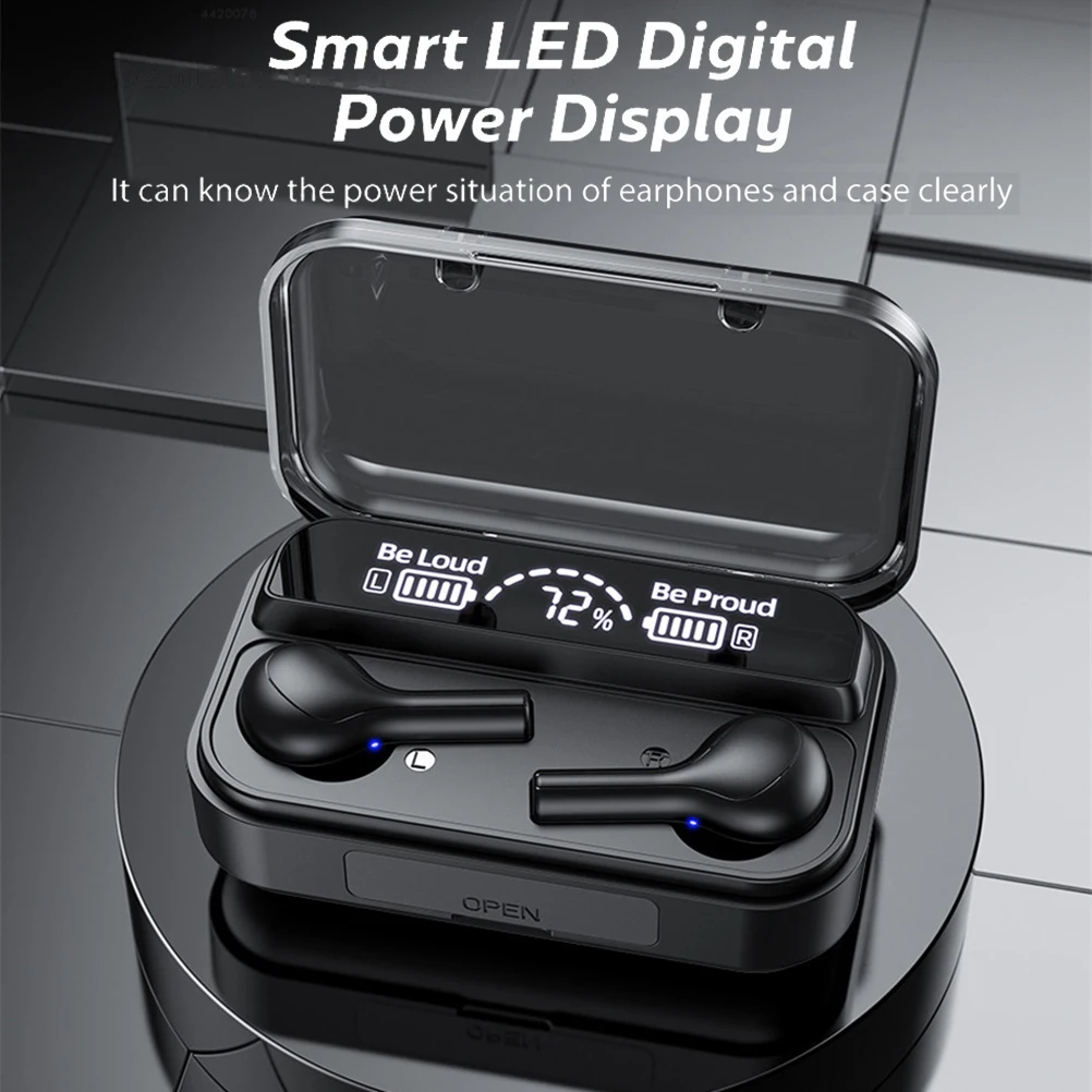 Wireless Bluetooth 5.0 Headsets Sport Headphones With Charging Case with Power Display Touch Control Earbuds
Wireless Bluetooth 5.0 Headsets Sport Headphones With Charging Case with Power Display Touch Control Earbuds