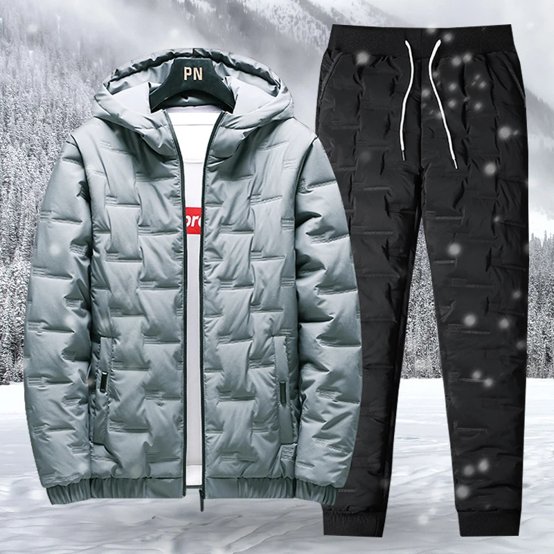Jackets Men Tracksuit Sets Thick Windproof Fashion Mens Hooded Bomber Coats Sportsweart Suit Brand Two Pieces Sweatsuit Warm 4XL
Jackets Men Tracksuit Sets Thick Windproof Fashion Mens Hooded Bomber Coats Sportsweart Suit Brand Two Pieces Sweatsuit Warm 4XL