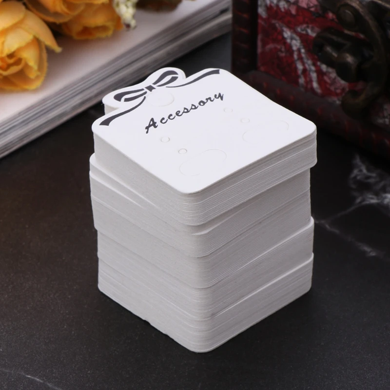 2022 New 100Pcs Jewelry Display Card Earrings Ear Studs Packing Hang Tag Rectangle Holder
2022 New 100Pcs Jewelry Display Card Earrings Ear Studs Packing Hang Tag Rectangle Holder