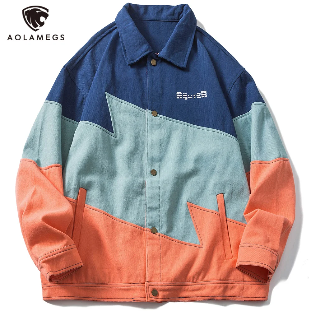 Aolamegs Harajuku Jackets Men Hit Color Patchwork Varsity Men's Jacket Cargo Coats College Windbreaker Hip Hop Streetwear Unisex
Aolamegs Harajuku Jackets Men Hit Color Patchwork Varsity Men's Jacket Cargo Coats College Windbreaker Hip Hop Streetwear Unisex