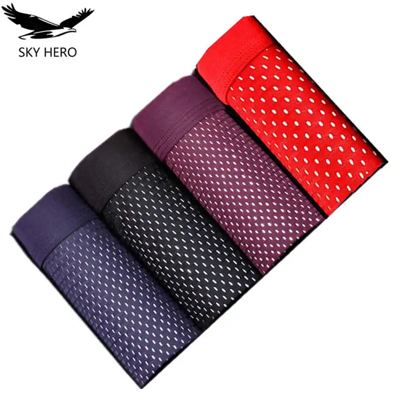 4pcs/Lot Bamboo Panties Mens Underwear Boxers with Hole Homme Shorts Underpants Man Mesh Brand Loose transparent Trunks
4pcs/Lot Bamboo Panties Mens Underwear Boxers with Hole Homme Shorts Underpants Man Mesh Brand Loose transparent Trunks