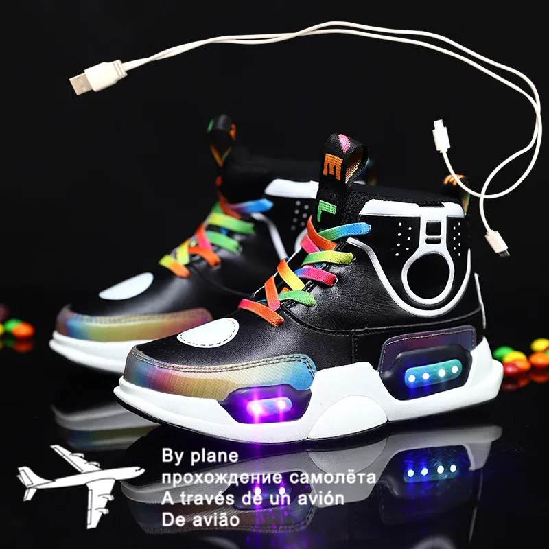 Size 28-37 Kids Led USB Recharge Glowing Shoes Children's Hook Loop Shoes Children's Glowing Sneakers Kids Led Luminous Shoes
Size 28-37 Kids Led USB Recharge Glowing Shoes Children's Hook Loop Shoes Children's Glowing Sneakers Kids Led Luminous Shoes