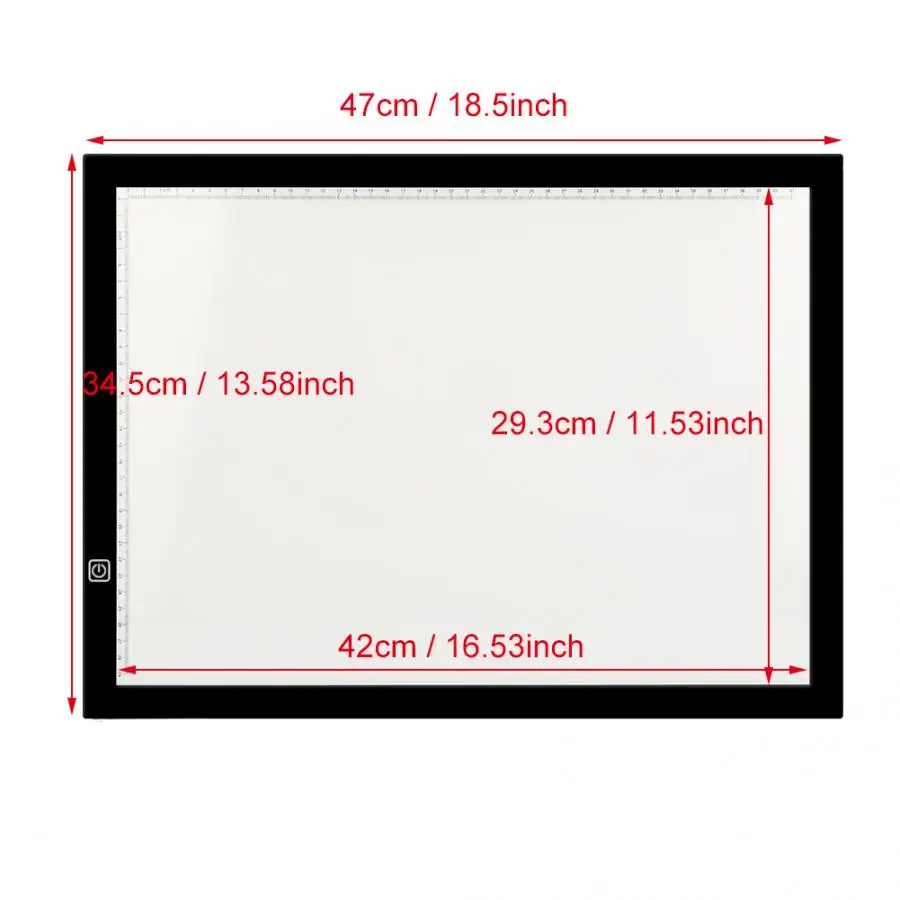 A3 LED Light Box Tracing Board Art Design Stencil Drawing Thin Pad Copy Lightbox A3 Tracing Board 
A3 LED Light Box Tracing Board Art Design Stencil Drawing Thin Pad Copy Lightbox A3 Tracing Board