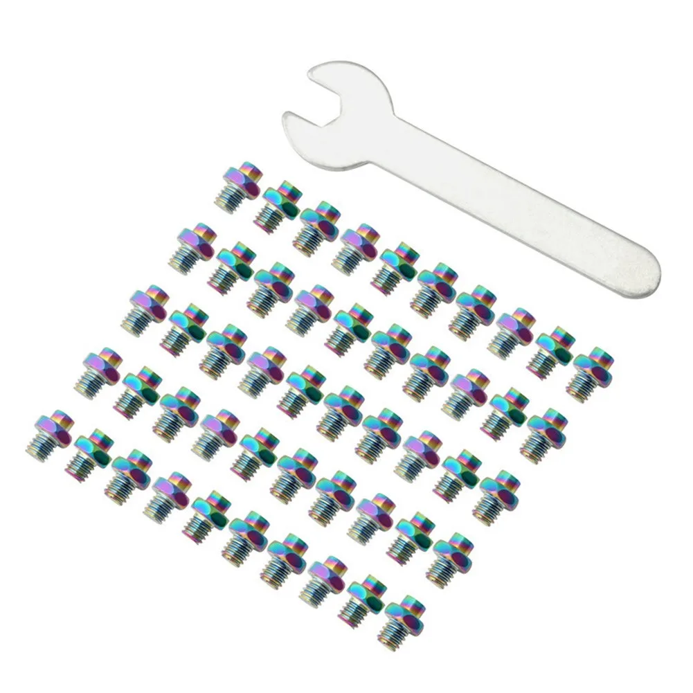 50 Pcs M4*6mm Bicycle Pedal Bolts Stainless Steel Mountain Bike Anti-Slip Screws Fixed Stud Pin Nail Foot Cycling Accessories
50 Pcs M4*6mm Bicycle Pedal Bolts Stainless Steel Mountain Bike Anti-Slip Screws Fixed Stud Pin Nail Foot Cycling Accessories