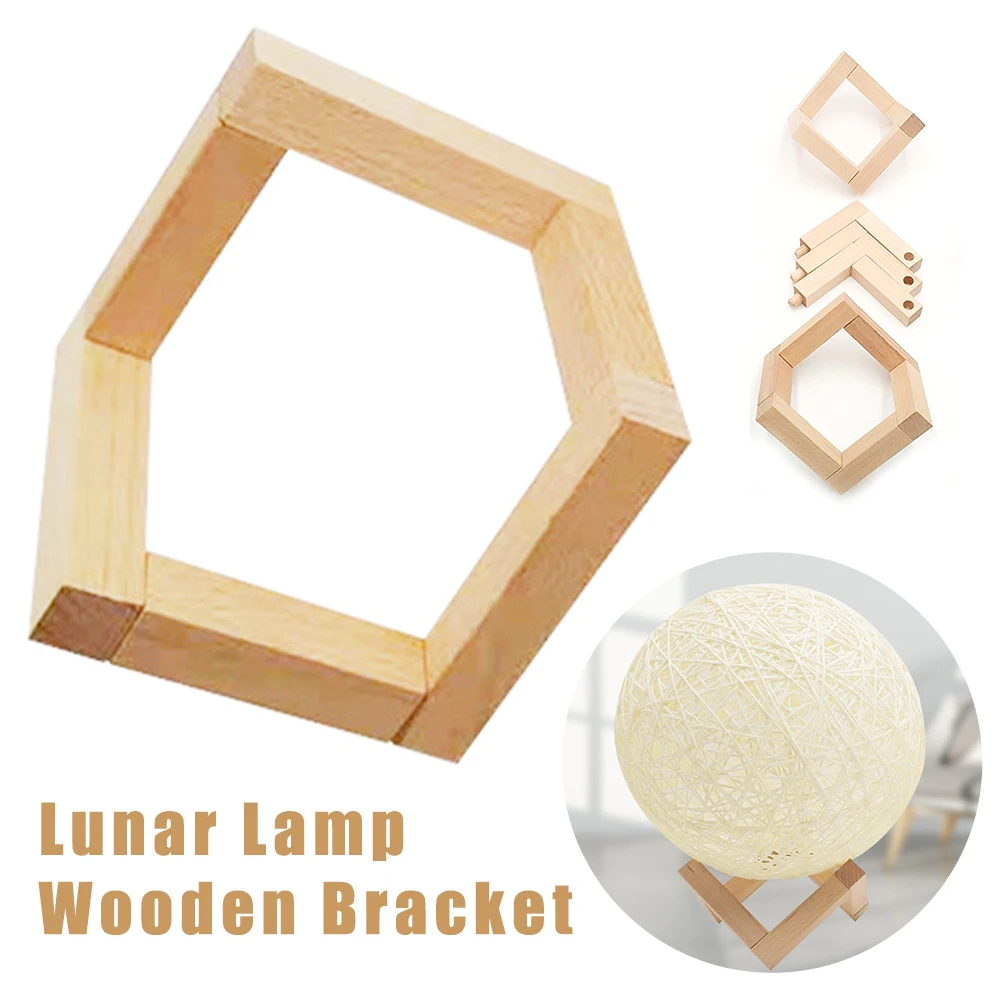 Lunar Moon Lamp Wood Bracket Moon Shaped Lamp Holder Ball Solid Shaped Light Stand Base Fitting 3D Print Moon Lamp Base S/M/L 
Lunar Moon Lamp Wood Bracket Moon Shaped Lamp Holder Ball Solid Shaped Light Stand Base Fitting 3D Print Moon Lamp Base S/M/L