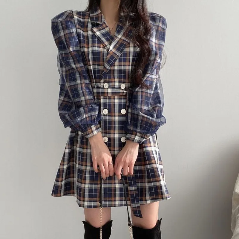 Turn Down Collar Long Sleeve Dress Women Doube Breast Design Long Sleeve Vestidos High Waist Hip Sashes A Line Robe
Turn Down Collar Long Sleeve Dress Women Doube Breast Design Long Sleeve Vestidos High Waist Hip Sashes A Line Robe