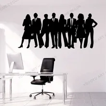 Self-adhesive Teamwork Wall Decal Puzzle Office Home Wall Stickers for Office Interior Decoration Desgin Removable Poster JC211