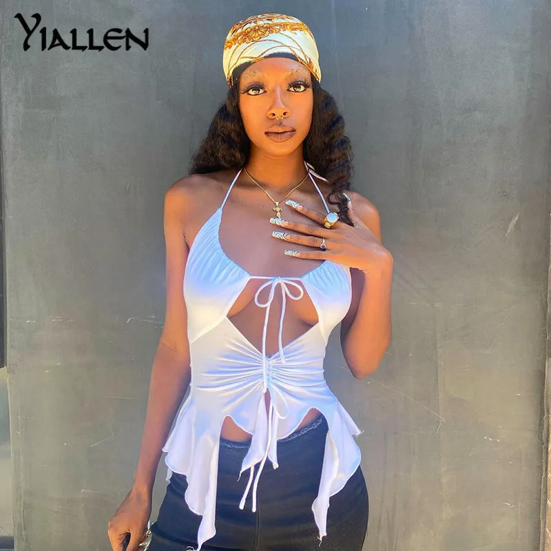 Yiallen Summer Sexy Party Club Clothes For Women 2021 New Hollow Out Shirring Halter Y2K Crop Top Female Fashion Streetwears
Yiallen Summer Sexy Party Club Clothes For Women 2021 New Hollow Out Shirring Halter Y2K Crop Top Female Fashion Streetwears