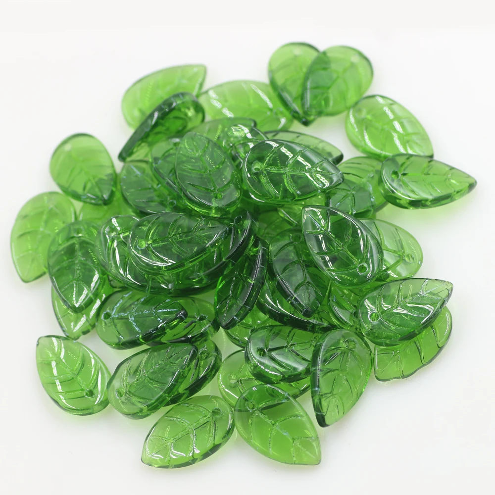 50Pcs Glass Petal Beads 10*18mm Green Color Leave Shape Beads Crafts DIY Crystal Pendant Earings Jewelry Making Accessories
50Pcs Glass Petal Beads 10*18mm Green Color Leave Shape Beads Crafts DIY Crystal Pendant Earings Jewelry Making Accessories