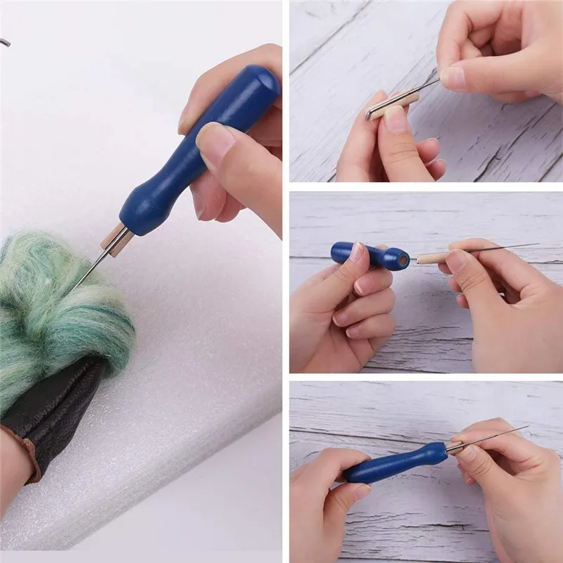 LMDZ 30g/3Colors Needle Felting Wool Set Finger Cots and Wooden Felting Handle for DIY Animal Home Decoration Accessories Tools
LMDZ 30g/3Colors Needle Felting Wool Set Finger Cots and Wooden Felting Handle for DIY Animal Home Decoration Accessories Tools