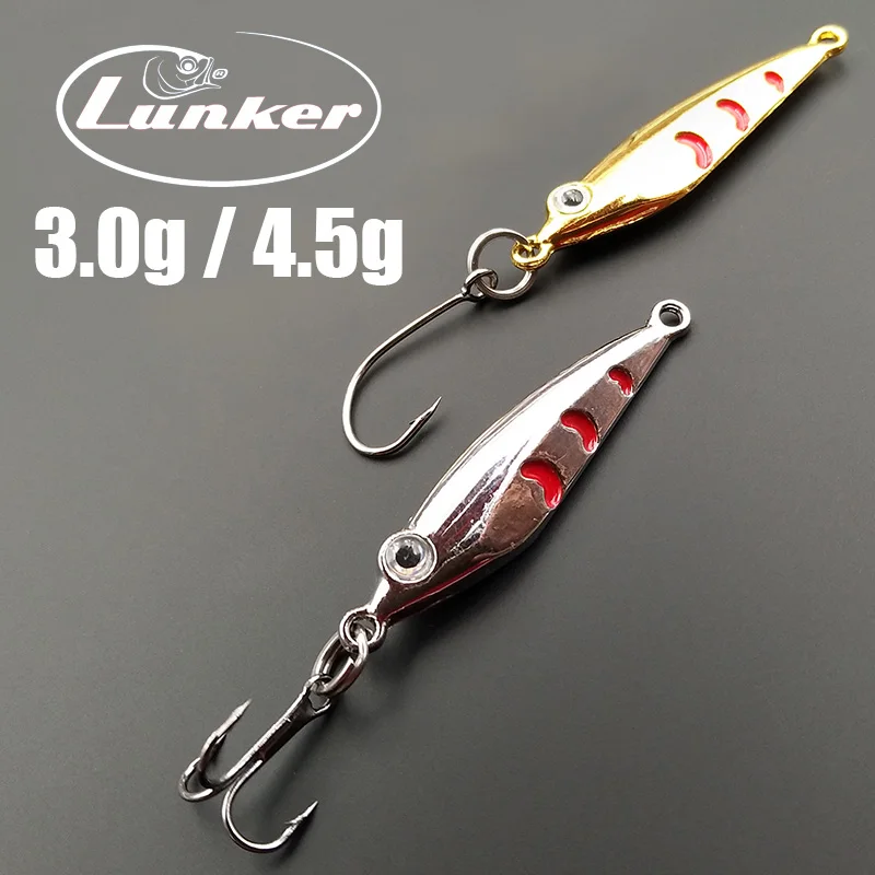 Металлический джиг Lunker onshore 3 г 4 5 маленькая приманка для ловли форели креветки