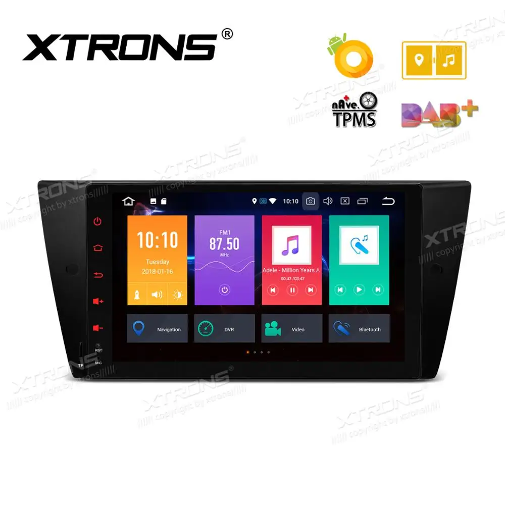 XTRONS 9 "Android 8 0 радио мультимедиа автомобильный стерео плеер GPS DAB без DVD для BMW E90