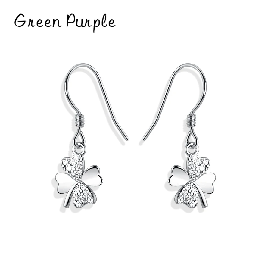 Green Purple Fashion 925 Sterling Silver Sweet Romantic Flower Drop Earrings for Women Fine Zircon Lucky Earring Jewelry Gift
Green Purple Fashion 925 Sterling Silver Sweet Romantic Flower Drop Earrings for Women Fine Zircon Lucky Earring Jewelry Gift