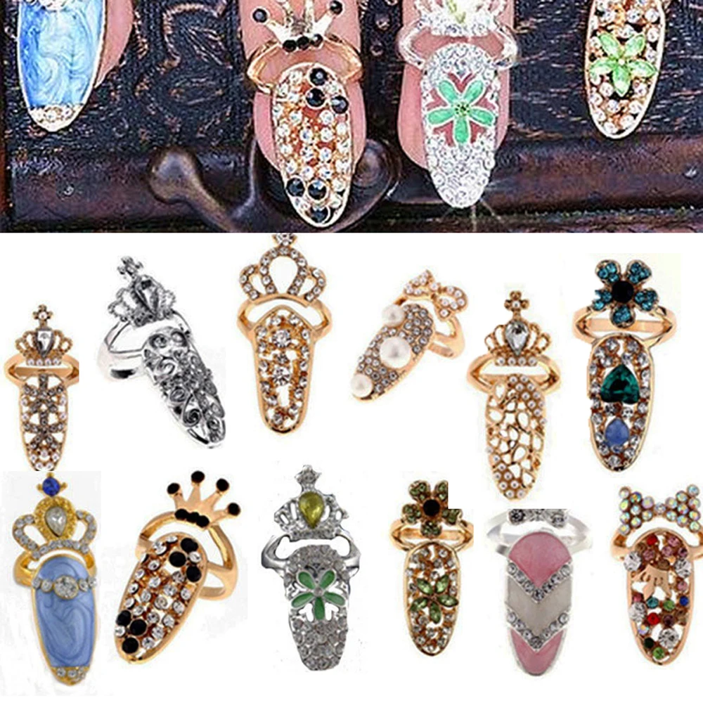 1pcs Nail Charms Crown Flower Lady Personality Rhinestone Fingernail Protective Fashion Jewelry Women Crystal Nail Ring VH-089
1pcs Nail Charms Crown Flower Lady Personality Rhinestone Fingernail Protective Fashion Jewelry Women Crystal Nail Ring VH-089