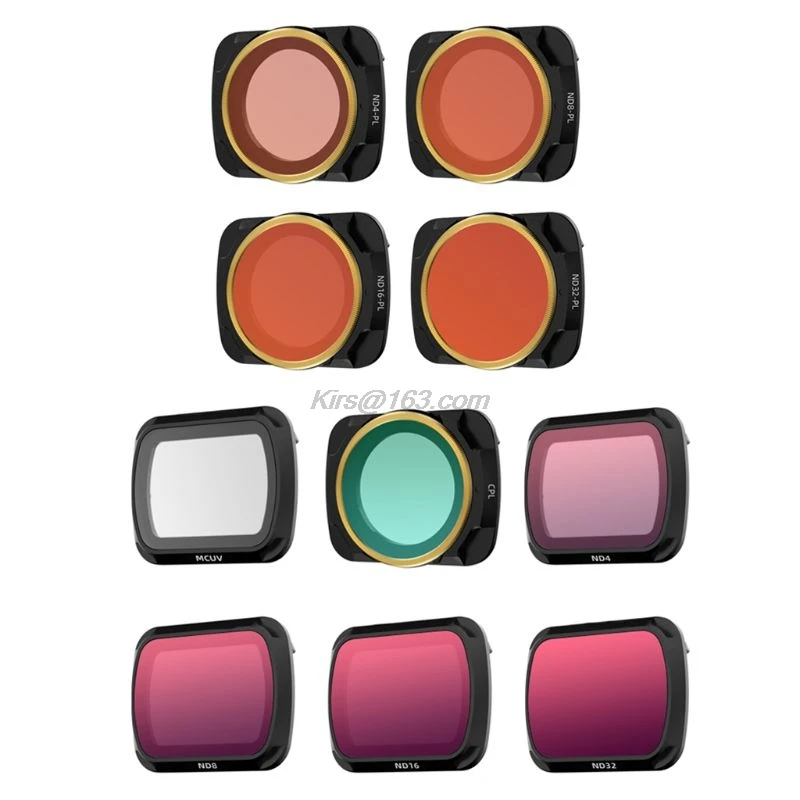 1Set Lens Filter Neutral Density Polar MCUV CPL ND/PL Filters ND NDPL4/8/16/32 Kit for DJI Mavic Air 2 Drone Accessories
1Set Lens Filter Neutral Density Polar MCUV CPL ND/PL Filters ND NDPL4/8/16/32 Kit for DJI Mavic Air 2 Drone Accessories