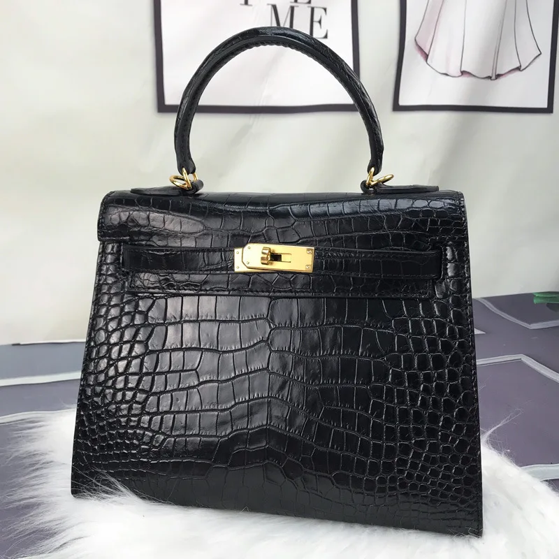 2020 Luxury Designer Large Capacity Bag Brand Solid Color Crossbody Famous Female Crocodile Belly Skin Handbag
2020 Luxury Designer Large Capacity Bag Brand Solid Color Crossbody Famous Female Crocodile Belly Skin Handbag
