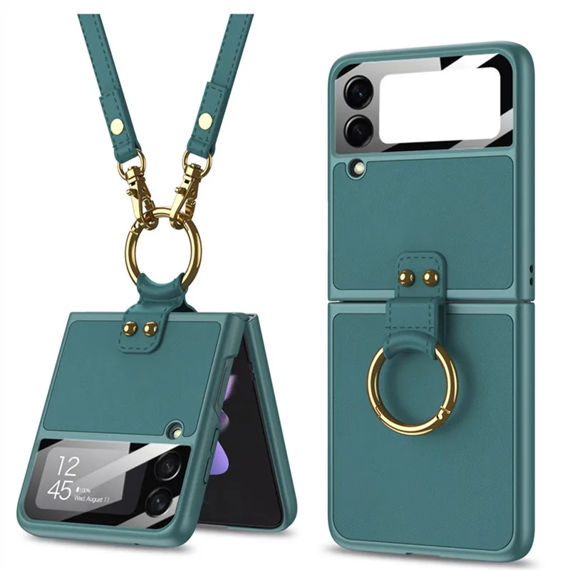 Long Shoulder Strap Case for Samsung Galaxy Z Flip 3 Leather Phone Cover Finger Ring Lanyard Phone Bags
Long Shoulder Strap Case for Samsung Galaxy Z Flip 3 Leather Phone Cover Finger Ring Lanyard Phone Bags